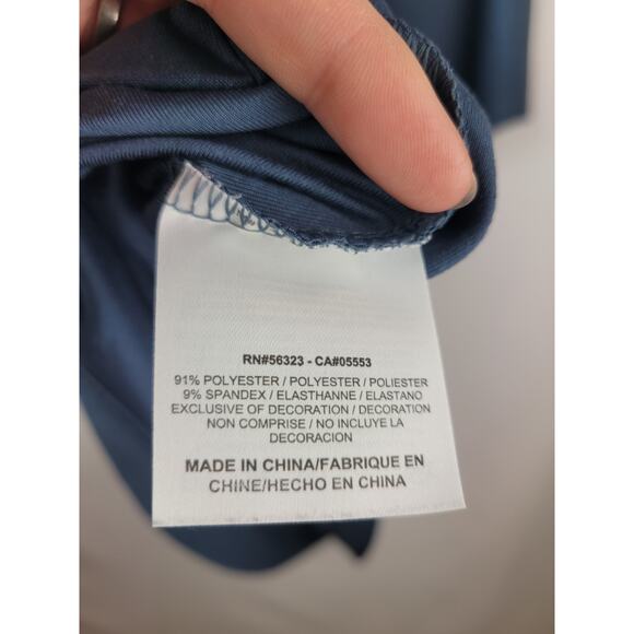 Nike Golf Tour Performance Dri-Fit Geometric Polo Shirt Men's Blue XXL - Picture 9 of 9